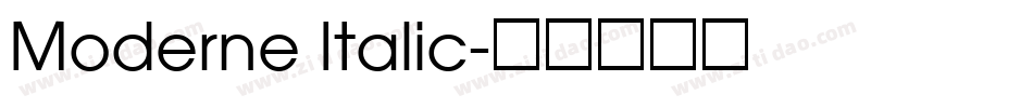 Moderne Italic字体转换
